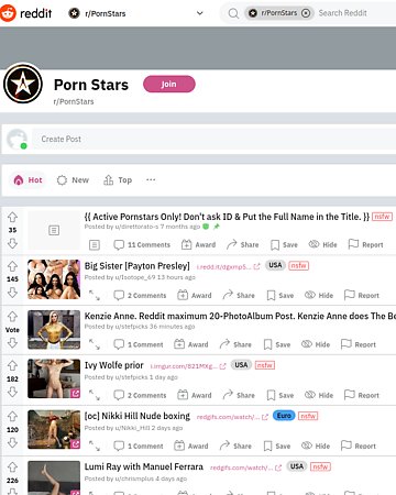 /r/pornstar Screencap